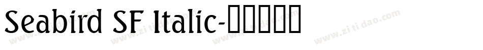 Seabird SF Italic字体转换